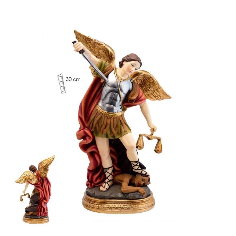 Arcangel San Miguel 30 cm c/ Balanza - Resina