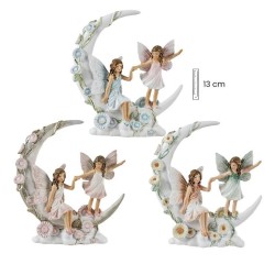Imagen 2 Hadas 3 Surt 13 cm c/ Luna - Resina