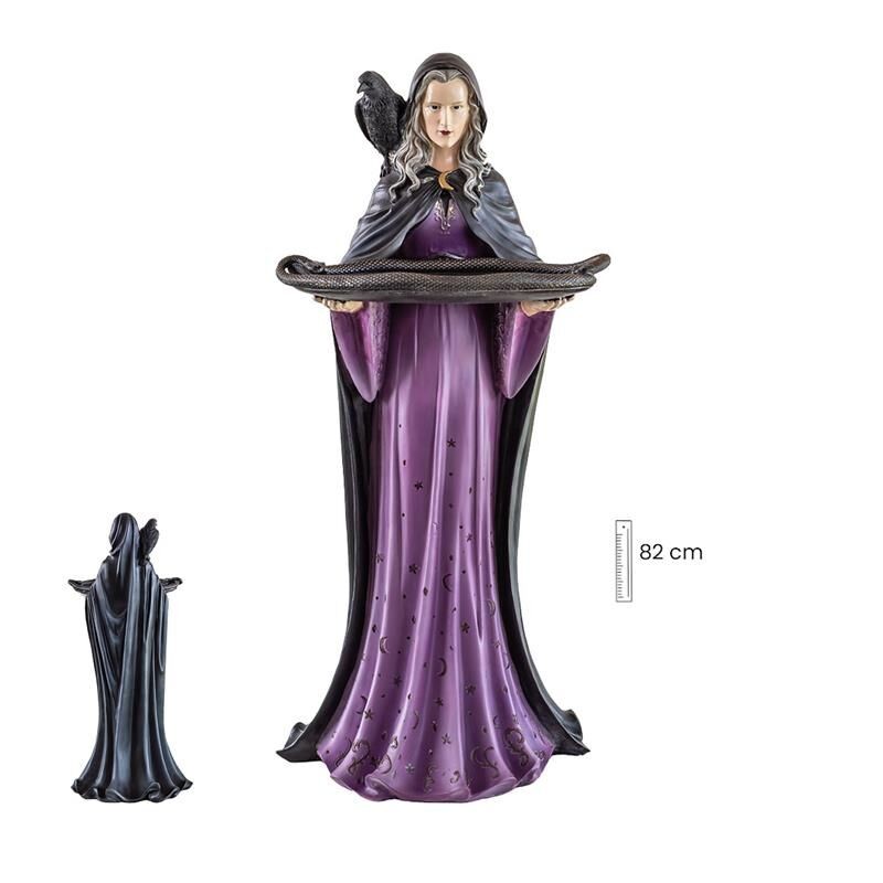 Imagen Bruja 82 cm c/ Bandeja - Resina
