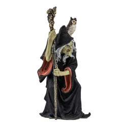 Imagen Bruja c/ Lechuza 30 cm - Resina