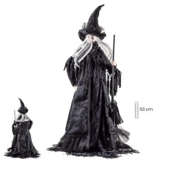 Imagen Bruja Traje Tela 53 cm - Resina