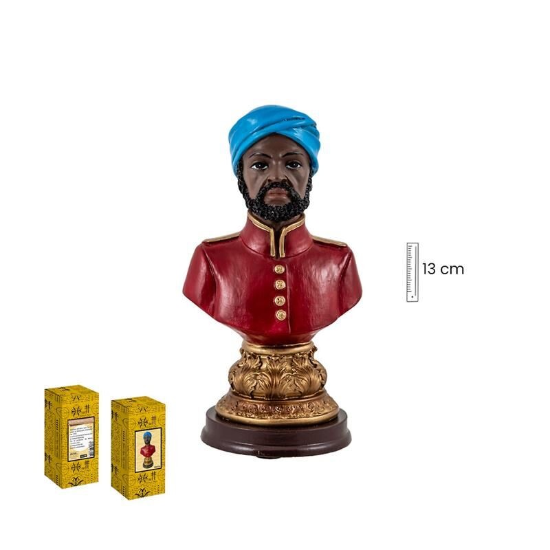 Imagen Busto Negro Felipe 13 cm - Resina