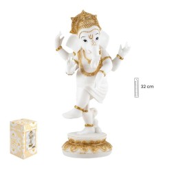 Imagen Ganesha Sobre 1 Pierna 32 cm - Resina