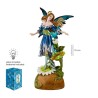 Imagen Hada 23 cm c/ Alas Azul Flor Luz - Resina