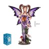 Imagen Hada 28 cm Alas Moradas - Resina