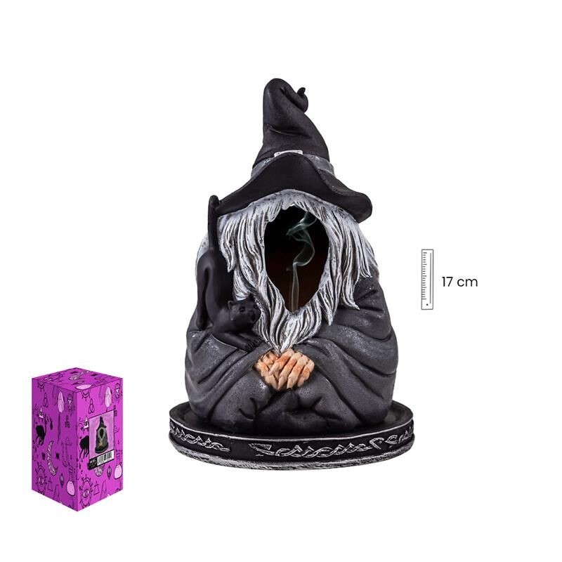 Imagen Quemador Conos Incienso Bruja 18 cm - Resina