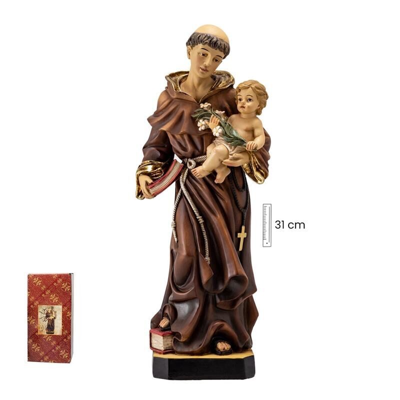 Imagen San Antonio 31cm c/ Niño - Resina