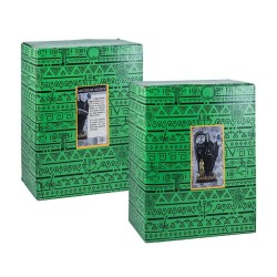 Imagen Santa Muerte Negra 30 cm c/ Bola - Resina