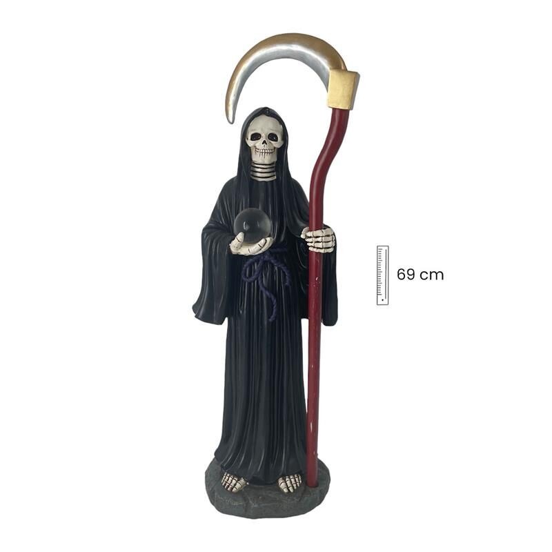 Imagen Santa Muerte Negra 69 cm - Resina