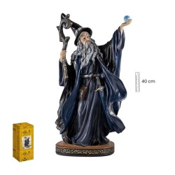 Mago Traje Azul 40 cm - Resina