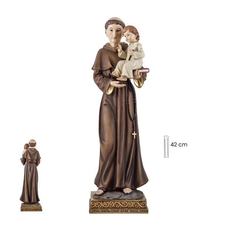 San Antonio 42 cm c/ Niño - Resina