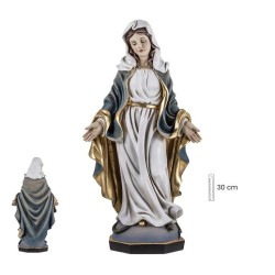 Virgen Milagrosa Movimiento 30 cm - Resina