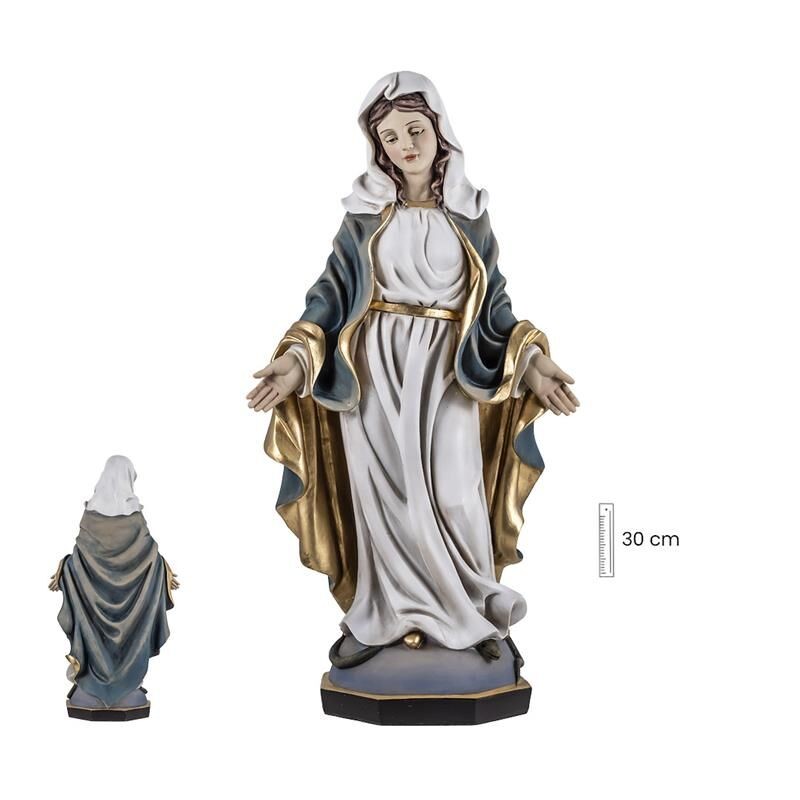 Virgen Milagrosa Movimiento 30 cm - Resina
