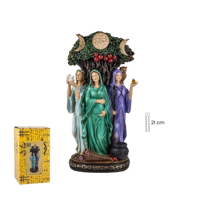 Triple Diosa Color 20 cm - Resina