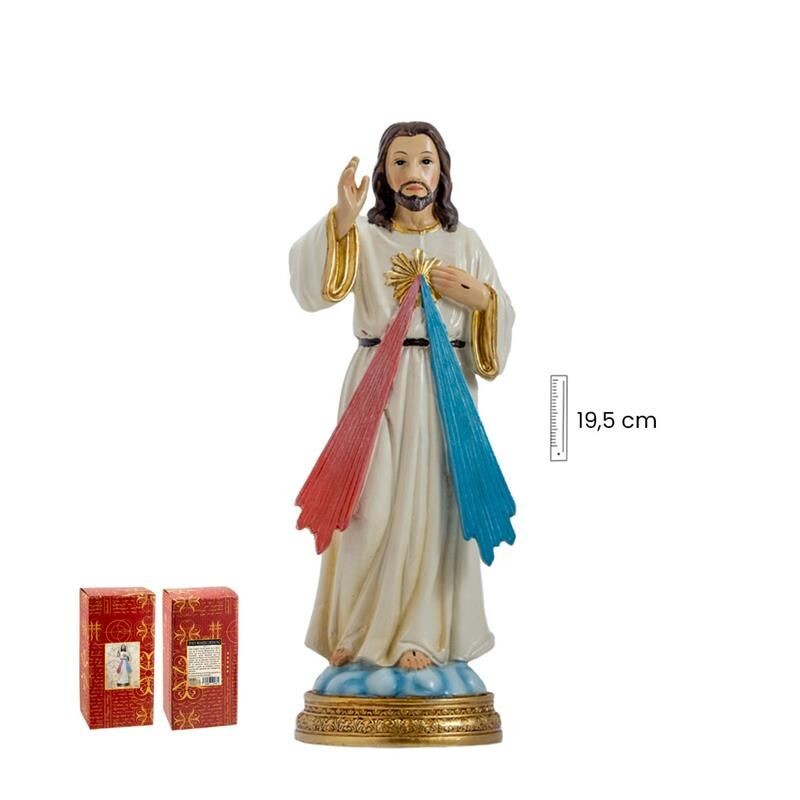 Jesus Misericordioso 20 cm - Resina