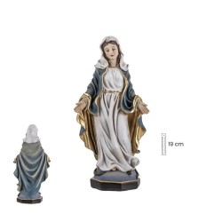 Virgen Milagrosa Movimiento 19 cm - Resina