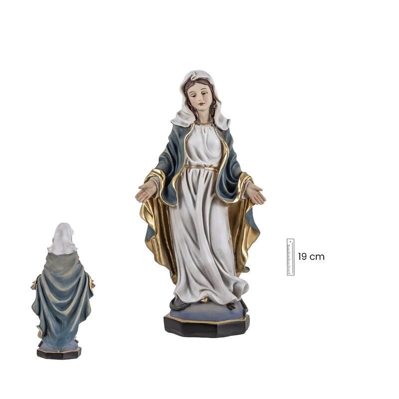 Virgen Milagrosa Movimiento 19 cm - Resina