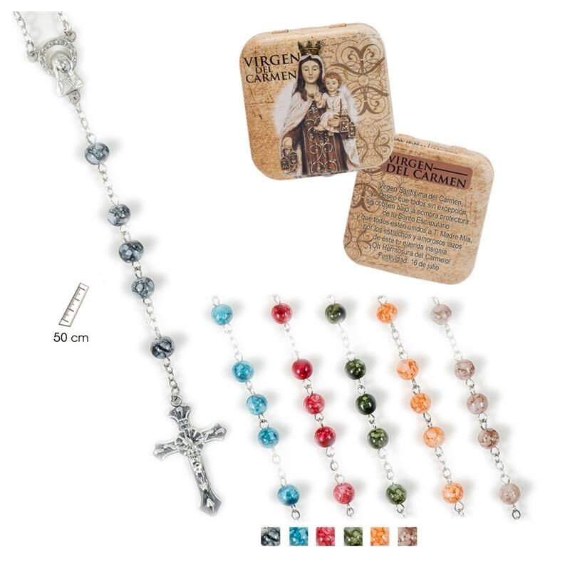 Rosario Virgen Del Carmen Color 6 S
