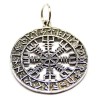 Amuleto Plata Brujula Vikinga 2,6 cm