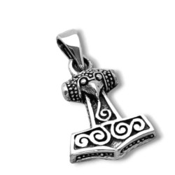 Amuleto Plata Martillo de Thor 2 cm