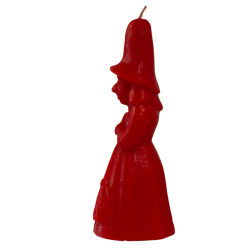Vela Forma Bruja 18 cm (Rojo)