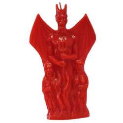 Vela Forma Diablo Alas 18 cm (Rojo)
