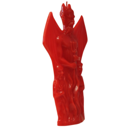 Vela Forma Diablo Alas 18 cm (Rojo)