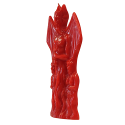Vela Forma Diablo Alas 18 cm (Rojo)