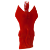 Vela Forma Diablo Alas 18 cm (Rojo)