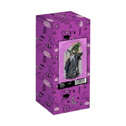 Imagen Brujo 25 cm c/ Dragon En Roca Verde - Resina