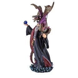 Imagen Brujo 48 cm c/ Dragon - Resina