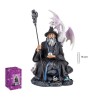 Imagen Brujo Sentado 16 cm c/ Dragon - Resina
