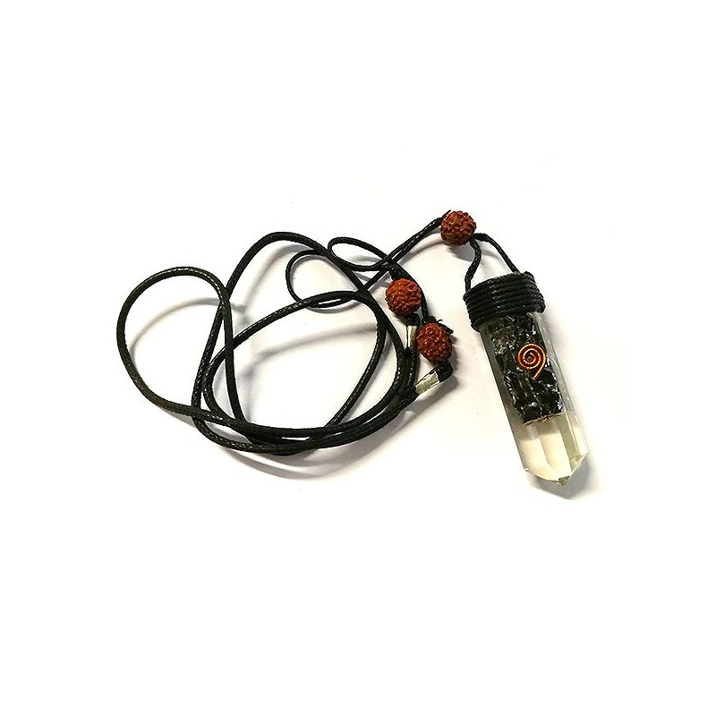 Obsidiana y Rudraksha