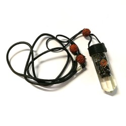 Obsidiana y Rudraksha