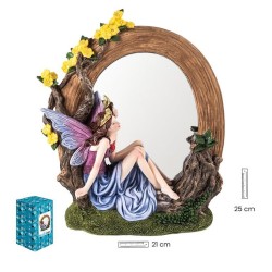 Imagen Espejo Hada 24 cm Morada - Resina