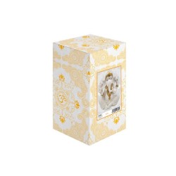 Ganesha Sentada 26 cm Blanco/Oro - Resina