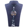 Collar Orgon Arbol de la vida brillantes Verde con Abalorios (5,4 cm Ajustable)