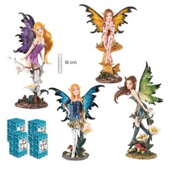 Hada 16 cm Alas Traslucidas 4 Surt - Resina