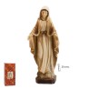 Virgen Milagrosa 20 cm - Madera Clara