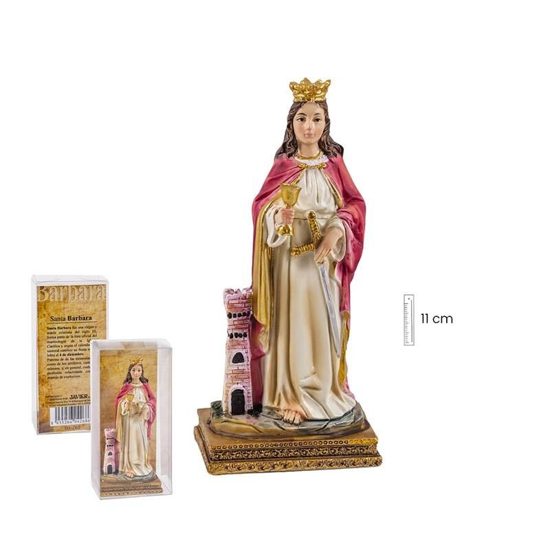 Santa Barbara 11Cm - Resina
