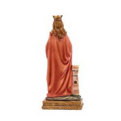 Santa Barbara 15 cm c/ base - Resina