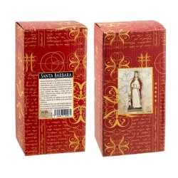 Santa Barbara 20 cm c/ Base - Resina