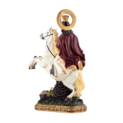 Santa Barbara 22 cm c/ Caballo - Resina