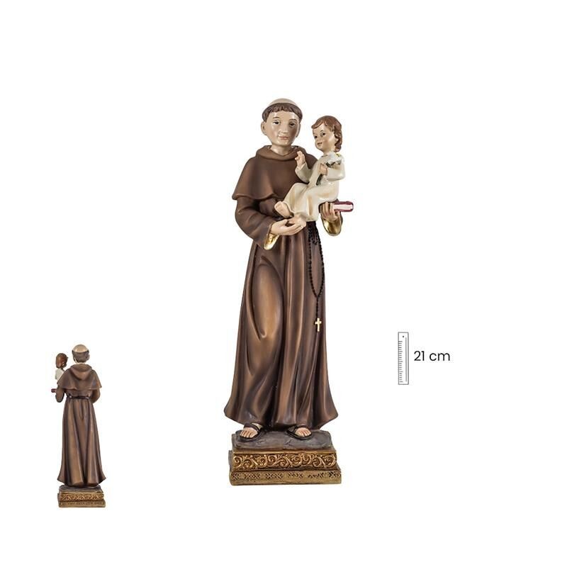 San Antonio 22 cm c/ Niño - Resina