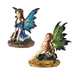 Set 2 Hadas 10 cm Alas Traslucidas 2 Surt - Resina