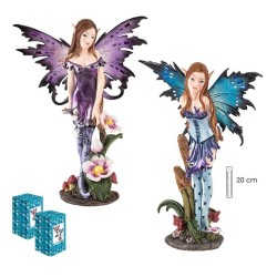 Set 2 Hadas 19 cm Alas Traslucidas 4 Surt - Resina