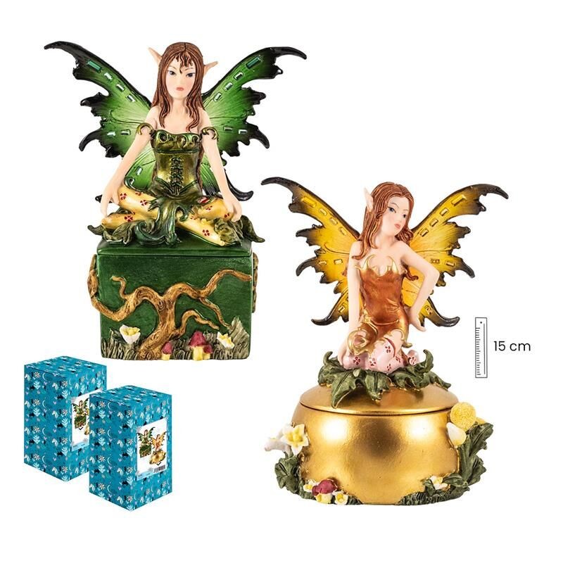 Set 2 Hadas 24 cm Alas Traslucidas 2S - Resina