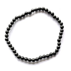 Pulsera bolas de Shungita 4 mm (Elastica)