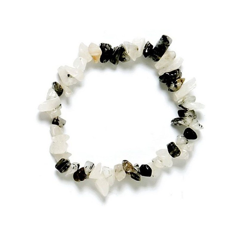 Pulsera de chip Cuarzo con Turmalina
