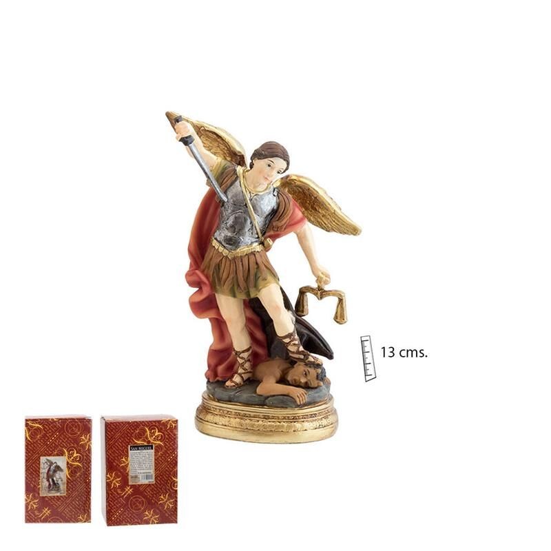 Arcangel San Miguel 13 cm c/ Balanza - Resina